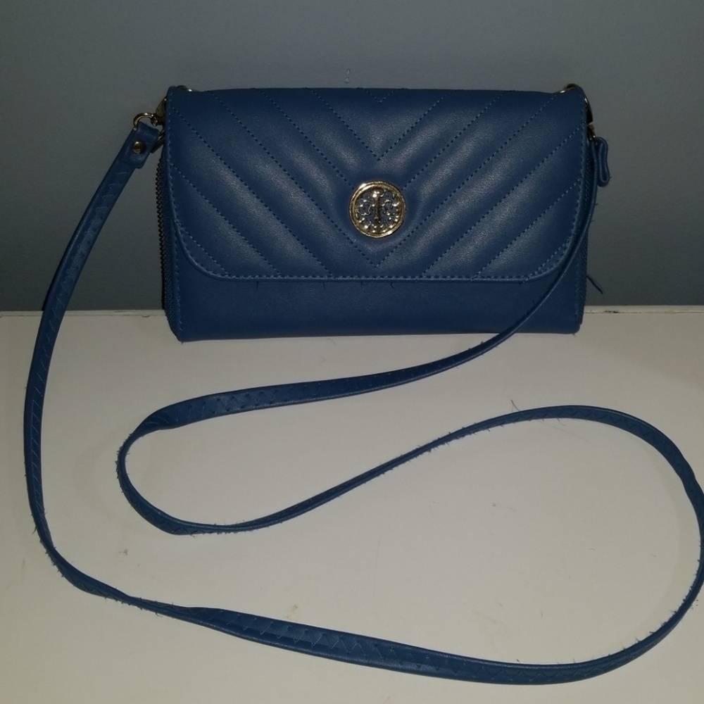 Blue Crossbody Wallet